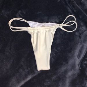 Strappy thong bikini bottoms